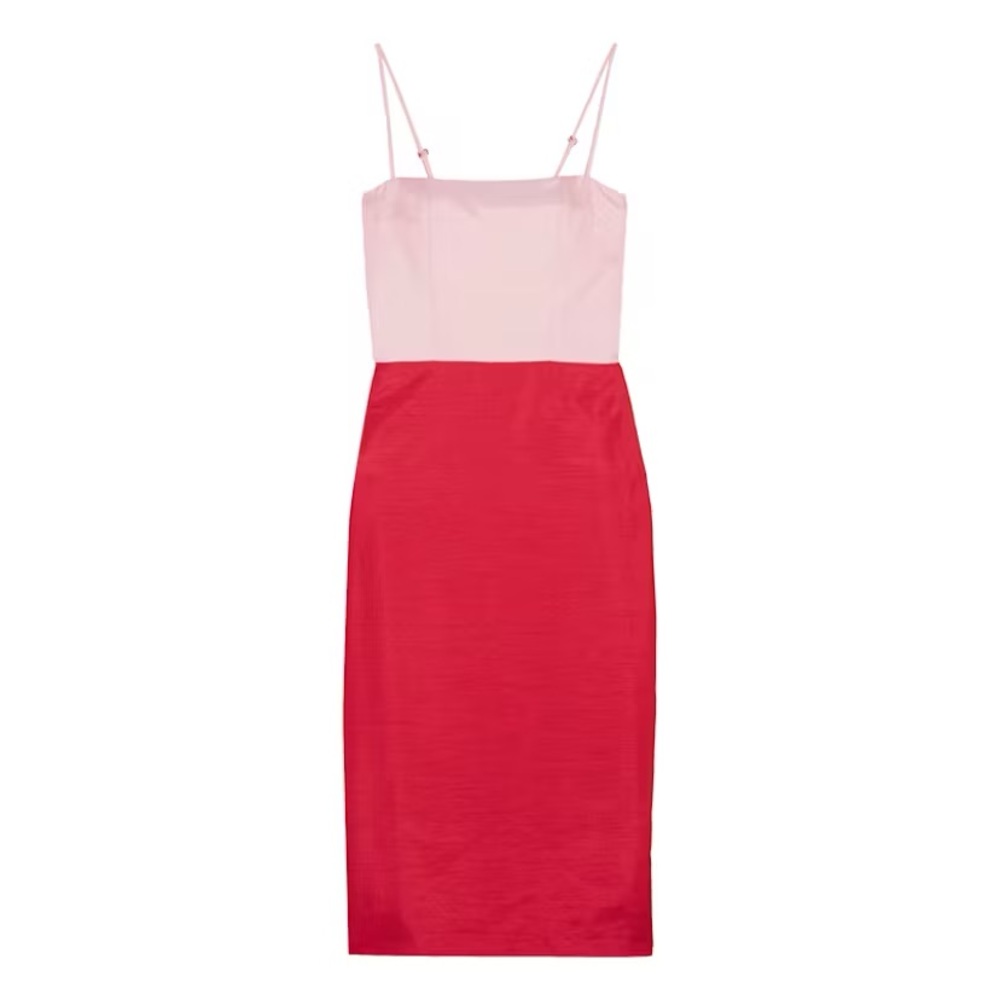 STAUD Pink Red Enzo Two Tone Dress size XS - Picture 8 of 13